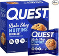 Quest Nutrition Blueberry Muffin, 10g Protein, 3g Net Carb, 2g Sugar, Protein Snack, 4 Count