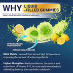 Mens Multivitamins Gummies with Vitamins A C D K E, B Complex, Omega-3, Digestive Enzymes, Lycopene, Calcium, Magnesium, Zinc - Support Brain, Muscle, Energy, Sugar Free, Vegan, 60Cts