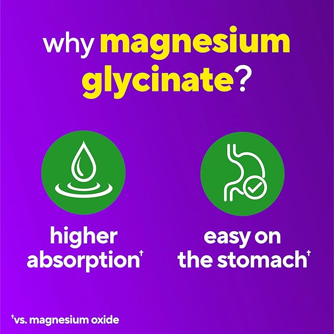 vitafusion Magnesium Glycinate Gummy Supplement, 100 mg per Serving Supports Muscle Relaxation (1) for Adult Women & Men, Boomin’ Cherry Berry Flavor, 60 Count