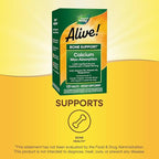 Nature’s Way Alive! Calcium Bone Support Tablets*, Max Absorption Calcium Supplement with Vitamins D3, K2, & Magnesium, Promotes Bone Health and Bone Density*, Gluten Free, 120 Tablets
