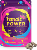 Beef Organ Supplement for Women (Beefs Liver, Kidney, Heart, & 3 More)- Grass Fed Beef Liver Capsules for Female Hormone Balance, Menstruation, Energy, Immunity & Skin Health,60 Capsules