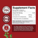 Red Yeast Rice with CoQ10 Supplement - Advanced Healthy Heart & Healthy Cholesterol Levels Formula for Men & Women - Red Yeast Rice Capsules with 1200mg per Serving and CoQ10-240 Count