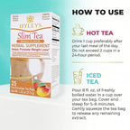 Hyleys Slim Tea Mango Flavor - Weight Loss Herbal Supplement Cleanse and Detox - 25 Tea Bags (1 Pack)