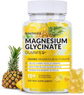 Magnesium Glycinate Gummies 1000mg, Sugar Free Magnesium Potassium Supplements Chewable for Adults with L-Threonate for Sleep, Body Support and Relaxation,90 Mango Pineapple Gummies