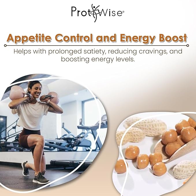 ProtiWise High Protein Soy Snacks | Peanut & Caramel Coated | 15g Protein, Low Sugar, Low-Carb | Gluten Free, KETO Friendly Snack for Hunger Control & Energy Boost | 7/Box