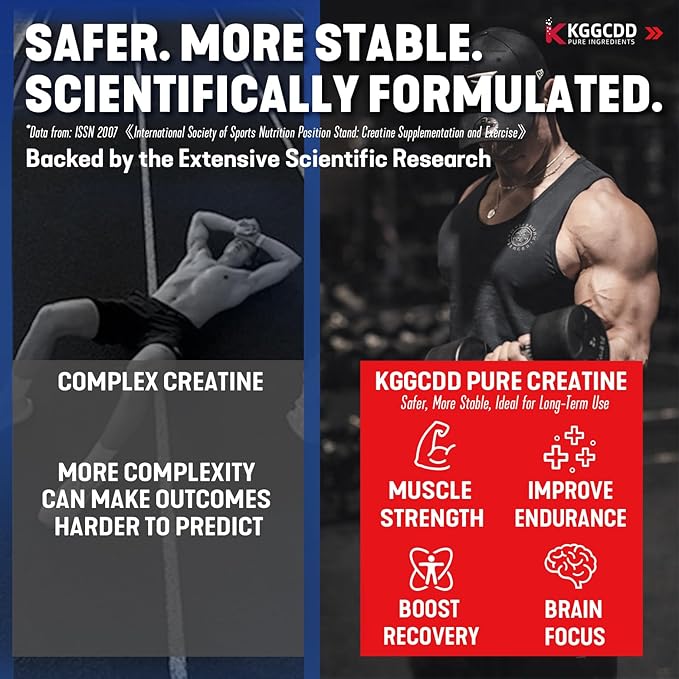 99.99% Creatine Monohydrate Gummies for Men & Women, 5,000mg Tasty Creatine Gummies for Muscle Strength, Endurance, Recovery & Sugar Free, Gluten-Free, Vegan, Non-GMO, 90 Count