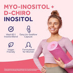 Doctor's Recipes Inositol Supplement for Women, Myo-Inositol & D-Chiro Inositol Capsules 2050mg per Serving, Ideal 40:1 Blend, 60 Vegan Caps