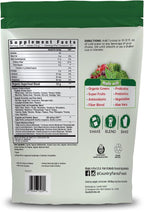 Country Farms Super Greens Natural Flavor, 50 Organic Super Foods, USDA Organic Drink Mix, Fruits, Vegetables, Super Greens, with Fiber, Mushrooms & Probiotics, Supports Energy, 60 Servings, 900g