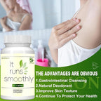 Generic Body Deodorizing Supplement Works, Chlorophyll Capsules for Body Odor, Pills for Body Odor Control, Internal Deodorant, Immune & Digestion Support, Vegan Friendly (2pcs)