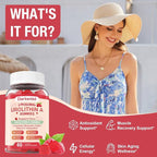 2 Pack Liposomal 3000mg Urolithin A Gummies Complex CoQ10, Resveratrol, L-Carnitine, Quercetin, Astaxanthin | 7-in-1 Mitochondrial Support Supplement for Cellular Support, Vitality & Wellness Aging