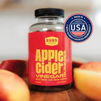 BUBS Naturals Apple Cider Vinegar Gummies with The Mother, All Natural Vegan ACV Gummy Vitamins, Supports Detox, Digestion & Energy Booster with B Vitamins, 60 Count
