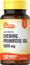 Sundance Evening Primrose Oil 1000mg for Women | Cold Pressed Formula | Non-GMO & Gluten Free Supplement