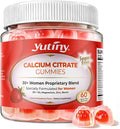 Calcium Supplement for Women Gummies 1200 mg, Calcium Citrate with Vitamin D3 K2 Magnesium Zinc, Overall Health, Sugar Free, Strawberry Flavor, 60 Chewables