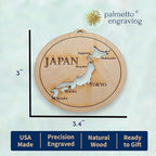 Personalized Japan Ornaments, Japanese Christmas Tree Ornaments, Souvenirs, Keepsakes, and Gifts