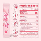 TEAZEN Peach Kombucha Powder, Hydration Drink Mix, Sugar Free, Live Probiotics & Prebiotics, On-the-Go 10 Packets, 1.76oz