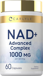 Carlyle NAD+ Supplement for Women & Men | 1000 mg | 60 Capsules | Advanced Complex with Resveratrol and Collagen | Non-GMO & Gluten Free