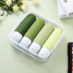 Mrsdry Travel Bottles for Toiletries, Tsa Approved 3oz Portable Travel Bottles, BPA Free Leak Proof Squeezable Silicone Travel Size Containers, Travel Accessories with Clear Toiletry Bag (4 Pack)