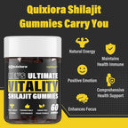 Shilajit Gummies for Men – 85+ Trace Minerals & Fulvic Acid| | 120 Gummies