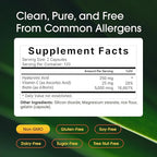 NatureBell Hyaluronic Acid 250mg - 240 Capsules - 250mg Hyaluronic Acid, 5000mcg Biotin & 25 mg Vitamin C - Supports Skin, Hair, Bone, Eye & Joint Health*