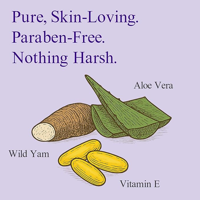 At Last Naturals Wild Yam Cream Hormone Balance for Women Menopause PMS Relief with Vitamin E Helps Smooth Dry Skin Reduce Hot Flashes and Promotes Well Being (2 oz 1 Packs)