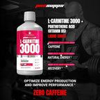 ProSupps L-Carnitine Liquid 3000, Stimulant-Free Liquid Shots for Men & Women - Clean Workout Drink for Energy, Performance & Muscle Recovery - No Sugar, No Carbs - 60 Servings, Berry