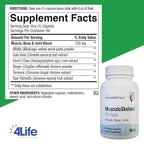 4Life Musculoskeletal Formula - Devil’s Claw, Turmeric, Gotu Kola and Alfalfa for Bone, Joint, Muscle and Tissue Health - 60 Veggie Capsules