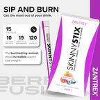 Zantrex SkinnyStix Berry Fusion GLP-1 Support Drink Mix, Energy & Metabolic Support Powder, Appetite Control, 15 Single-Serving Packets