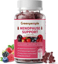 GREENPEOPLE Menopause Supplements for Women Gummies - 16-in-1 Dual Action Menopause Relief W/Black Cohosh, Vitex, Beef Organs for Hormone Balance, Hot Flashes, Night Sweats & Mood, Sugar-Free 60 CT