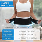 Sacroiliac SI Joint Hip Belt for Women Men-Alleviate Sciatica|Pelvic|Back|Lower Back Support, Pelvic Support Belt, Adjustable Sciatica Lumbar Pain Relief, Trochanter Belt(Black,M,Hip Size 32‘’-47‘’)