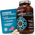 OmniBiotics Cortisol Supplement for Women and Men - High Cortisol Manager with Ashwagandha, L-Theanine, Magnolia Extract, Phosphatidylserine to Support Relaxation, Calm, Detox - 60 Vegan Capsules