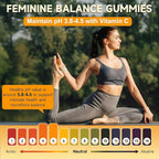 Feminine Balance Gummies, Probiotics Gummies for Women - pH Balance, Odor Control, Vaginal Flora & Digestive Health - Vaginal Probiotic with Vitamin C for Immune, Hawaiian Pineapple Flavor, 90 Gummies