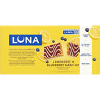 LUNA Bar - Mash-Ups LemonZest + Blueberry Flavor - Gluten Free Snack Bars - Non-GMO - Protein Bars - Made with Organic Oats (15 Pack)