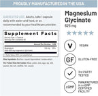 NatureWise Magnesium Glycinate 625 mg - High Absorption Chelated Magnesium Glycinate for Sleep, Relaxation, Muscle & Bones* - Gentle on Stomach, Vegan, Non-GMO - 90 Capsules[90-Day Supply]