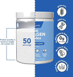 Vitamin Bounty Multi Collagen Complex - Hydrolyzed Collagen Peptides Types I, II, III, V & X - Supports Skin Elasticity, Joint Health, Hair & Nail Growth - 50 Servings