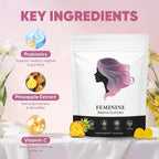 Feminine Balance Gummies for Women, Pineapple Gummies for Women pH, Women’s Health Probiotics - pH Balance, Healthy Odor, Flora, Vaginal & Gut Health, Immune Support (1)