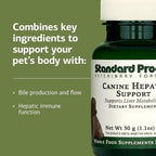Standard Process Canine Hepatic Support - Dog Supplement to Aid Liver Health - Hepatic Immune Function & Liver Metabolism Support Supplement - Powder Supplement for Dogs - 30 g