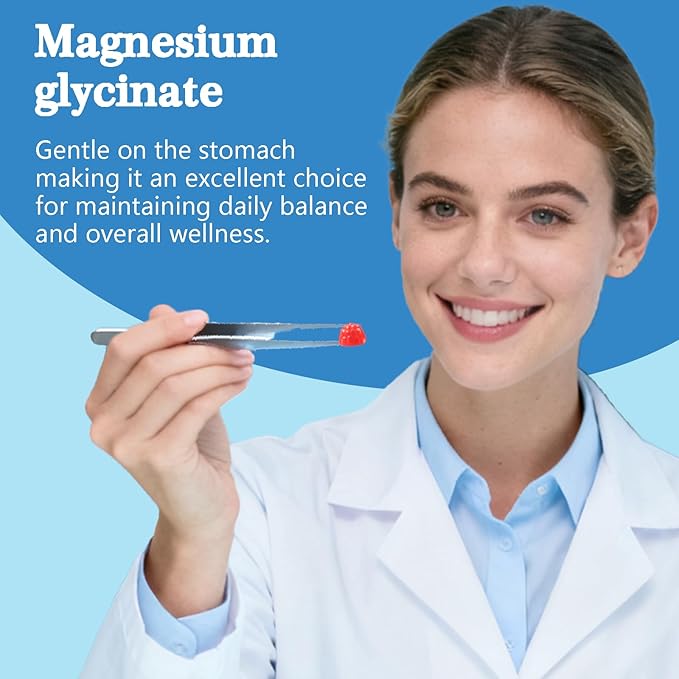 Cortisol Supplements for Women, Calm Magnesium Glycinate Gummies, Ashwagandha, L-Theanine, GABA, D3, B6, Mood Anxiety Sleep Relax, Raspberry Flavour, Vegan 90 Gummies