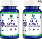 GLP1 Elevate™ - GLP-1 Booster Supplement | Curb Cravings & Support Metabolic Health | Increase Natural Production with Clinically Studied Ingredients | 60 Servings