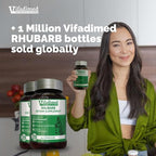 Rhubarb,Gut Motility Activator for Bowel Movement and Regularity,Constipation Relief,Bloating & Gas Relief,Mucus Production Assist,Lining & Microbiome Support, 45 Capsules