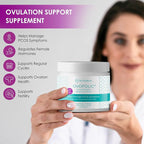 PCOS Supplement for Women - Boost Fertility, Hormonal Balance, and PCOS Support - Myo-Inositol, D-Chiro Inositol, Active Folate - High Potency PCOS Supplements (60 Servings, 129g Jar)