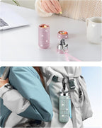 Zannaki Metal Bling Pill Organizer, Travel Waterproof Weekly Pill Box, Portable Large Aluminum Alloy Pill Case Container, BPA Free 7 Day Daily Medicine Organizer Holder for Vitamin,Fish Oil,Supplement