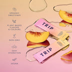 TRIP Electrolytes Powder Packets with Magnesium, Ashwagandha & Vitamin D. Peach Yuzu Daily Hydration Packets, Vegan, Electrolyte Drink Mix, Calming Hydration Powder, 20 Sachets