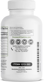 Bronson Liver Detox Advanced Detox & Cleansing Formula Supports Health Liver Function with Milk Thistle, Dandelion Extract, Turmeric, Artichoke Leaf & More, Non-GMO, 360 Vegetarian Capsules