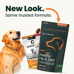 VetriScience Ultimate Strength Healthy Hip & Joint Chews, GlycoFlex Glucosamine, Chondroitin and Green-Lipped Mussel Joint Support Supplement for Dogs, Soothe Joint Discomfort, Bacon, 120 Count