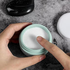 kuangre Travel Containers for Toiletries, Silicone Cream Jars BPA-Free, Leak-proof 3oz Travel Size Containers, Portable Size Silicone Jars with Lid for Cosmetic Face Hand Body Cream (4 Pack)