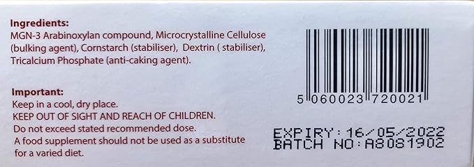 BioBran MGN-3 - Extremely Effective Immune System Booster, from Breaking Down Rice Bran with Enzymes from The Shitake Mushroom (1000 mg, 30 Sachets) Made in Japan, Free DHL Express Shipping Worldwide