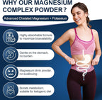 NATURE TARGET Magnesium Powder Supplement with Glycinate, Citrate, Malate, Magnesium Complex with L-Theanine & Vitamin B6 for Muscle, Heart & Brain, Vegan, 10.58 oz (100 Servings), Lemon Orange Flavor