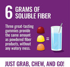 Fiber Advance Gummies | 100% Plant Based Fiber Supplement for Digestive Health | Chicory Root Inulin Prebiotic Gummies for Adults | Gluten Free, Vegetarian, & Non-GMO (Pack of 3)