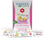 SlimQuick Pure 3X Extra Strength Drink Mix Packets, Metabolism & Weight Management for Women, Helps in Fat Breakdown, with Green Tea, Caffeine, Chaste Tree, Rhodiola Extract - Pink Lemonade, 26 Count