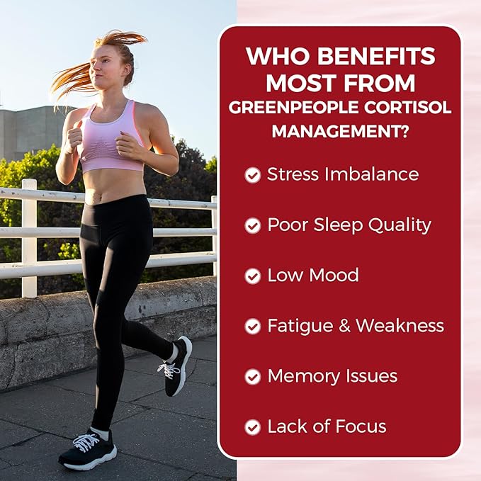 GREENPEOPLE Cortisol Supplements for Women & Men - Cortisol Reducer Detox Manager w/KSM-66 Ashwagandha/Magnesium/L-theanine/GABA/Vitamin B6 for Mood/Sleep/Stress Relief 60 CT Raspberry Flavor Gummies